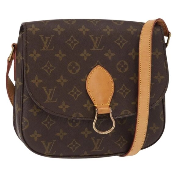 LOUIS VUITTON Monogram Saint Cloud GM Shoulder Bag M51242 LV Auth 157862